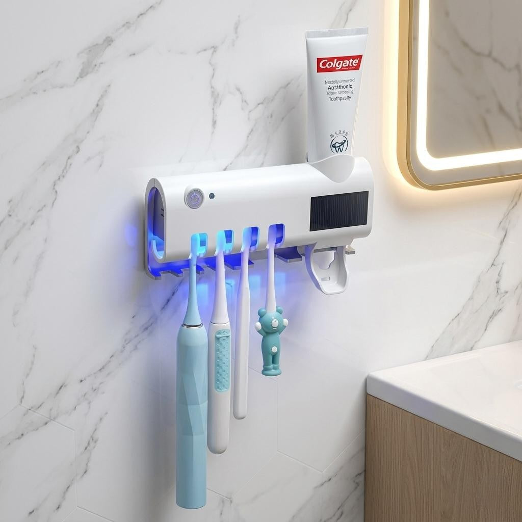 Dispensador y Esterilizador Cepillos UV